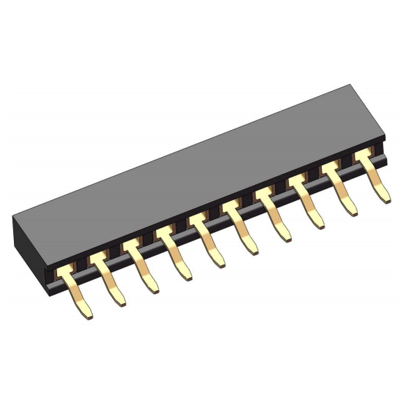 2.0mm Female Header, H=4.0/4.3/4.6, Single Row, Horizontal SMT