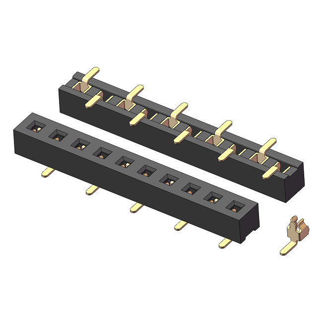 2.0mm Single Row SMT Socket Header H=2.2mm