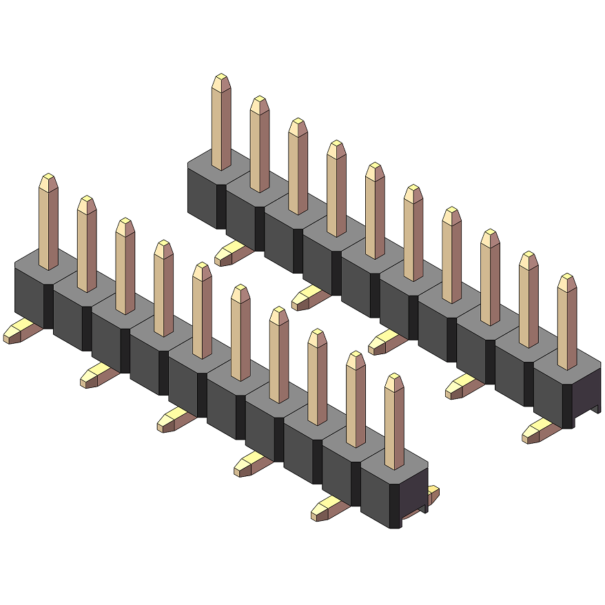 Einreihige SMT-Stiftleiste 2,0 mm