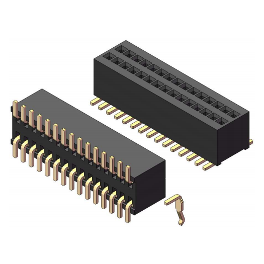 0.8×1.2mm Dual Row SMT Female Header