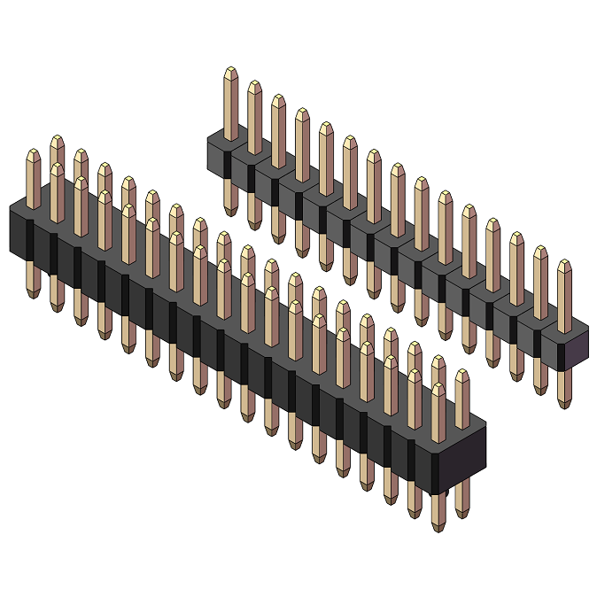 Einreihige Stiftleiste 1,0 mm gerade (180°)