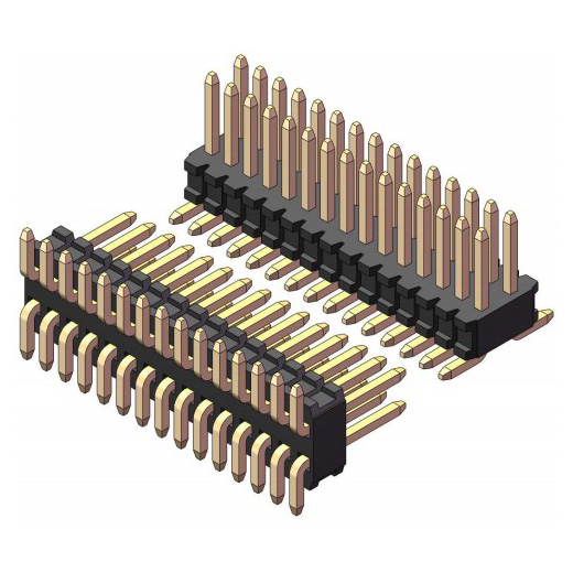 0,8×1,2 mm zweireihiger SMT-Stiftleistenstecker