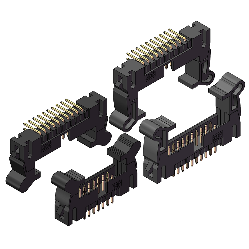 2.0mm Winkelstecker mit Auswerfer (90°)