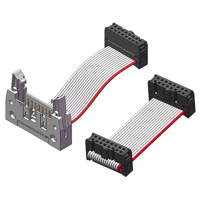 2.54mm Raster Flachkabel-IDC-Stecker