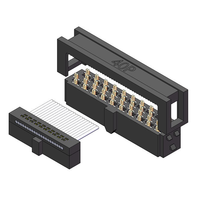 1.27mm Flachkabel-IDC-Stecker