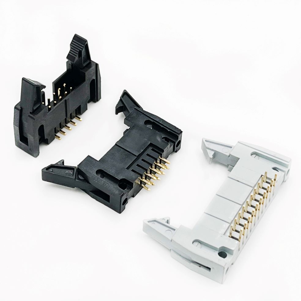 Hochwertiger Ejector Header-Steckverbinder für PCBs, sichere und stabile Verbindung mit Verriegelungsmechanismus, ideal für Flachbandkabel, verwendet in industrieller Automatisierung, eingebetteten Systemen und elektronischen Geräten