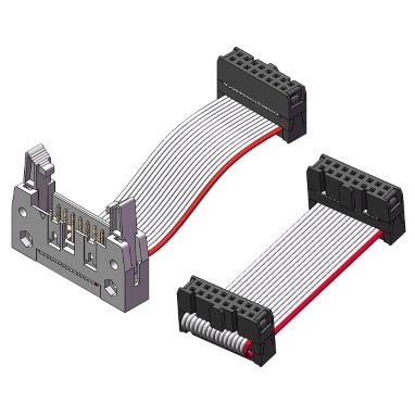 Hochwertiger IDC-Steckverbinder und Flachbandkabel für sichere und zuverlässige PCB-Verbindungen, kompatibel mit 2,54mm und 1,27mm Rastermaß, weit verbreitet in Industrieelektronik, Computern und Automatisierungssystemen